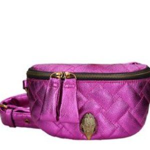 Kurt Geiger Kensington Leather Belt Bag Fushia Pink